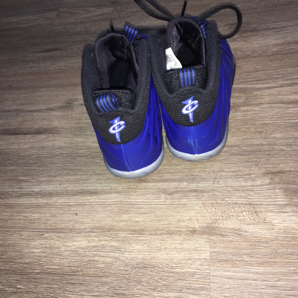Nike Kids Black and Blue Nike foamposite Sneakers - Picture 6 of 9